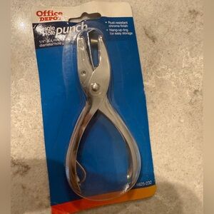 New Office Depot Single Hole Punch craft scrapbooking teacher student